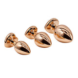 Adam & Eve ROSE GOLD HEART GEM ANAL TRAINING SET - Rose Gold Metal Anal Plugs with Pink Gem Bases - Set of 3 Sizes - Image 9