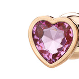 Adam & Eve ROSE GOLD HEART GEM ANAL TRAINING SET - Rose Gold Metal Anal Plugs with Pink Gem Bases - Set of 3 Sizes - Image 17