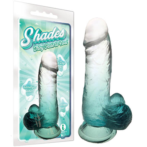 Shades 6'' Jelly TPR Dong - Emerald 15.2 cm Dong - Image 1