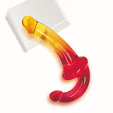 Shades 9.5'' Strapless Double Dong - Pink/Orange 24 cm Double Dong - Image 2