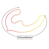 Shades 9.5'' Strapless Double Dong - Pink/Orange 24 cm Double Dong - Image 3