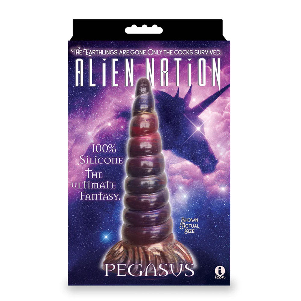 Alien Nation - Pegasus - Metallic Coloured Unicorn Fantasy Dong