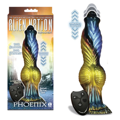 Alien Nation - Phoenix - Gold/Blue & Black Thrusting Fantasy Dong