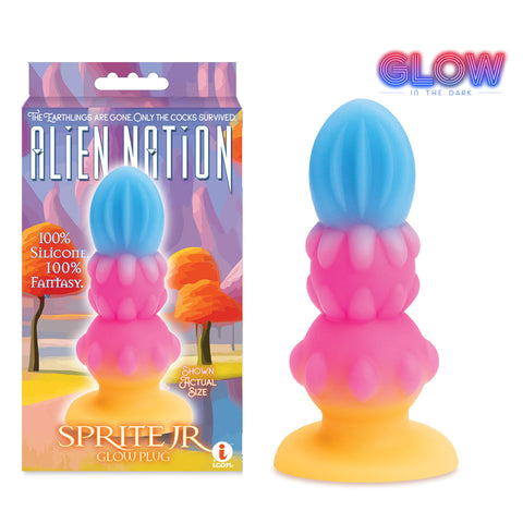 Alien Nation - Sprite Jr. - Glow in Dark Coloured 10.8 cm Fantasy Anal Plug - Image 1