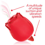 Wild Rose Sucking & Licking - Red USB Rechargeable Air Pulse & Flicking Stimulator - Image 2