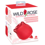Wild Rose Sucking & Licking - Red USB Rechargeable Air Pulse & Flicking Stimulator - Image 1