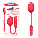 Wild Rose Lick & Thrust - Red USB Rechargeable Air Pulse Stimulator and Vibrator - Image 1