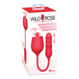 Wild Rose Lick & Thrust - Red USB Rechargeable Air Pulse Stimulator and Vibrator - Image 3
