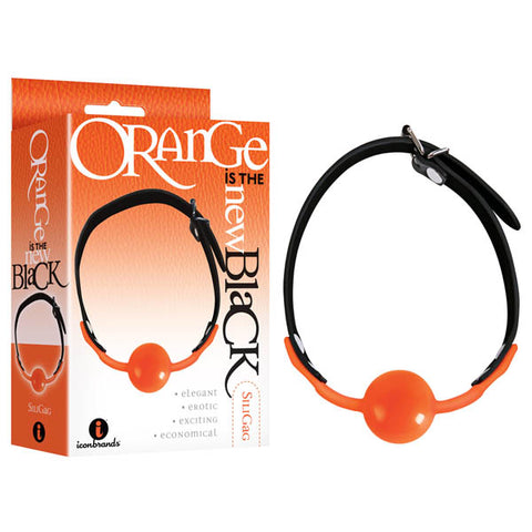 Orange Is The New Black - Siligag - Black/Orange Ball Gag - Image 1