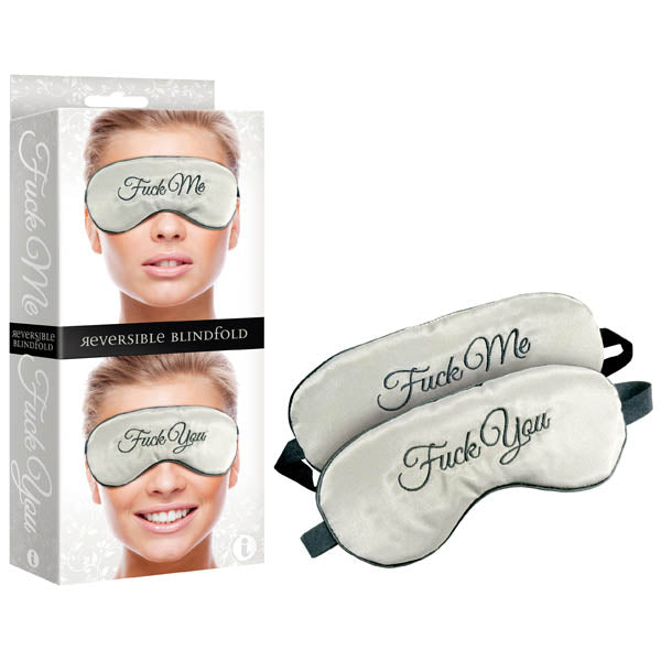 Fuck Me/Fuck You Reversible Blindfold - Padded Reversible Blindfold - Image 1
