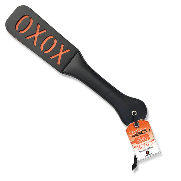 The 9's Orange Is The New Black, Slap Paddle XOXO - Black Paddle - Image 1