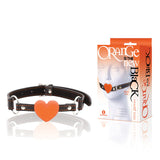 The 9's Orange Is The New Black, Heart Gag - Black/Orange Mouth Restraint - Image 1