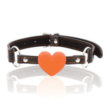 The 9's Orange Is The New Black, Heart Gag - Black/Orange Mouth Restraint - Image 2