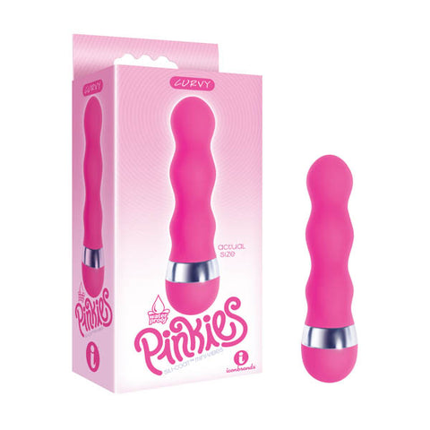 The 9's Pinkies, Curvy - Pink 11.4 cm (4.5'') Vibrator - Image 1