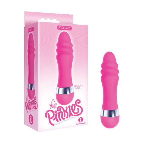 The 9's Pinkies, Ridgy - Pink 11.4 cm (4.5'') Vibrator - Image 1