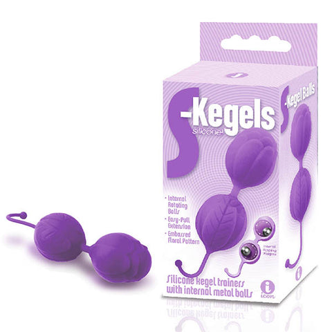 The 9's S-Kegels - Purple Silicone Kegel Balls - Image 1