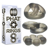 The 9's Phat Rings - Smoke Cock Rings - Set of 3 - Image 1