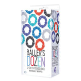 Baller's Dozen - Beaded - Individually Wrapped Cock Rings - Pack of 12 - Image 1