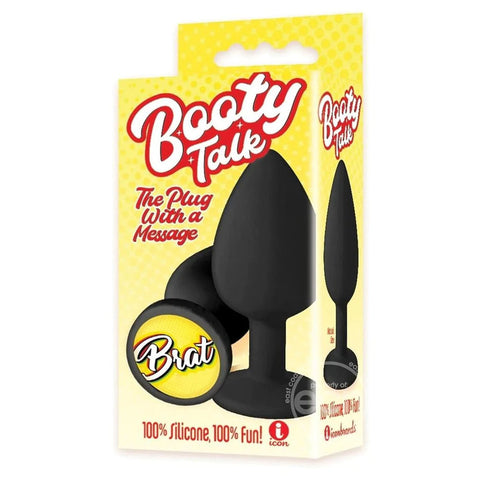The 9's Booty Talk - Brat - Black Butt Plug - Image 1