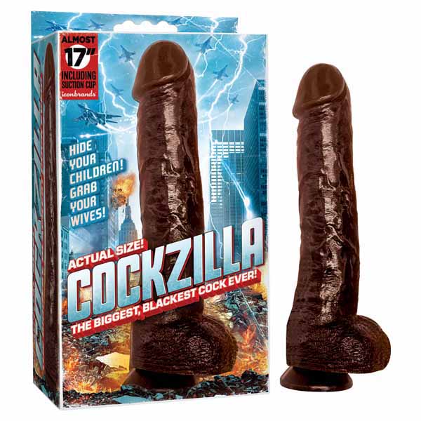 Cockzilla - Black 43 cm (17'') Dong - Image 1