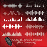 Red Dot Rings - V3 - Black USB Rechargeable Vibrating Cock & Ball Ring with Remote - Image 4