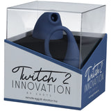 Twitch 2 - Blue - Blue US Rechargeable Suction Vibrator with Remote Vibrating Egg - Image 4