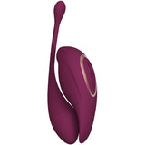 Twitch 2 - Burgundy - Burgundy US Rechargeable Suction Vibrator with Remote Vibrating Egg - Image 2