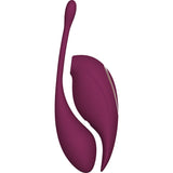 Twitch 2 - Burgundy - Burgundy US Rechargeable Suction Vibrator with Remote Vibrating Egg - Image 3