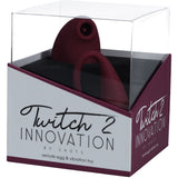 Twitch 2 - Burgundy - Burgundy US Rechargeable Suction Vibrator with Remote Vibrating Egg - Image 4