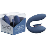 Twitch 3 - Blue/Grey - Blue/Grey USB Rechargeable Suction Vibrator - Image 1