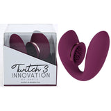 Twitch 3 - Burgundy - Burgundy USB Rechargeable Suction Vibrator - Image 1