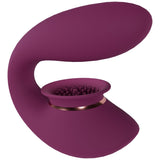Twitch 3 - Burgundy - Burgundy USB Rechargeable Suction Vibrator - Image 5