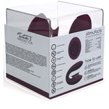 Twitch 3 - Burgundy - Burgundy USB Rechargeable Suction Vibrator - Image 8