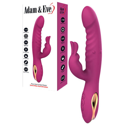 Adam & Eve ROSE GOLD G-SPOT RABBIT - Purple 22.5 cm