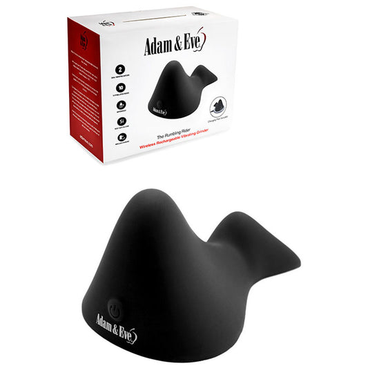 Adam & Eve THE RUMBLING RIDER - Black Rechargeable Vibrating Grinder