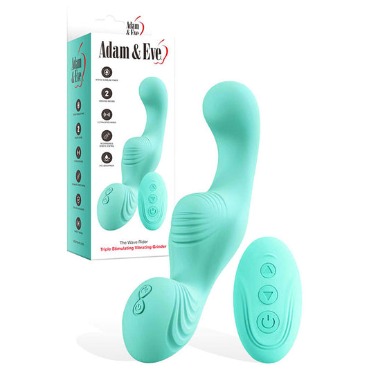 Adam & Eve THE WAVE RIDER USB Rechargeable Triple Stimulating Grinder Pad with Remote Control