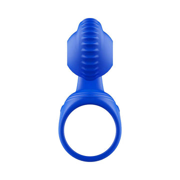 Adam & Eve ROCKIN & ROLLIN SNAIL - Blue USB Rechargeable Vibrating Couples Cage