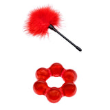 Adam & Eve SENSUAL SCARLET NIGHTS - Black/Red Couples Bondage Kit - Set of 10 Pieces - Image 100