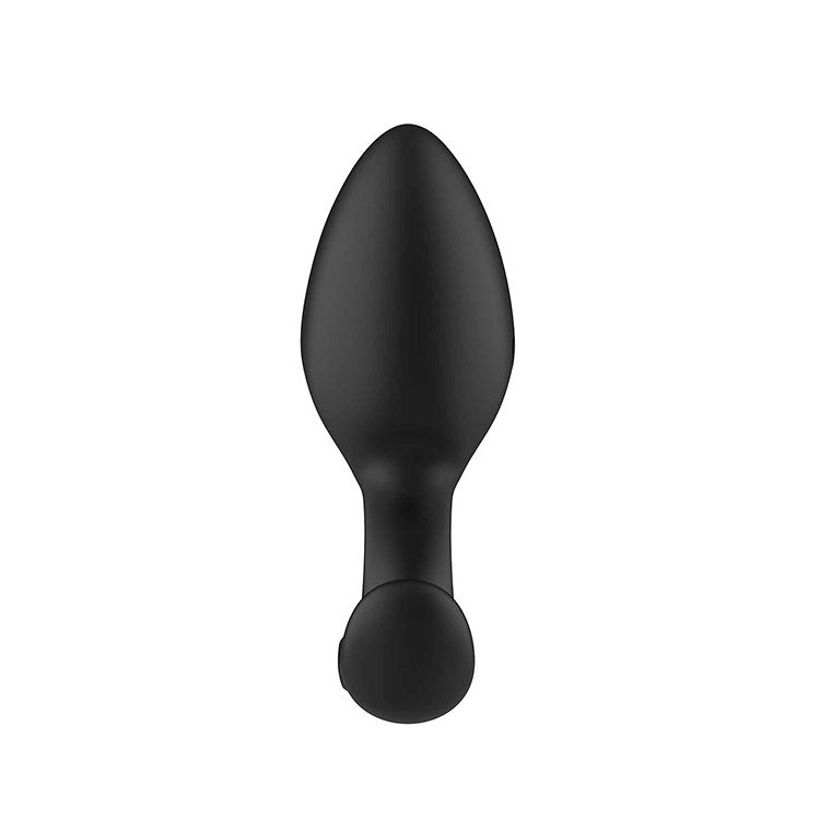 Adam & Eve OMEGA Vibrating Plug - Black 10 cm Vibrating Butt Plug