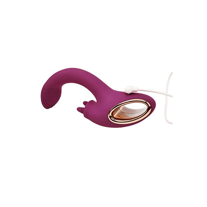 Adam & Eve ROSE GOLD CLIT TICKLER - Red 22 cm Rabbit Vibrator