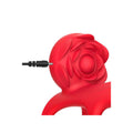 Adam & Eve VIBRATING ROSE COUPLES CAGE - Red USB Rechargeable Vibrating Penis Cage with Wireless Remote