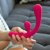 JimmyJane Reflexx Rabbit 3 - Pink 23 cm USB Rechargeable Vibrator - Image 2