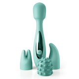 JimmyJane Canna - Teal 21.8 cm Massage Wand with 3 Interchangeable Heads - Image 6