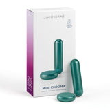 JimmyJane Mini Chroma - Teal - Teal 7.8 cm USB Rechargeable Bullet with Wireless Remote - Image 1