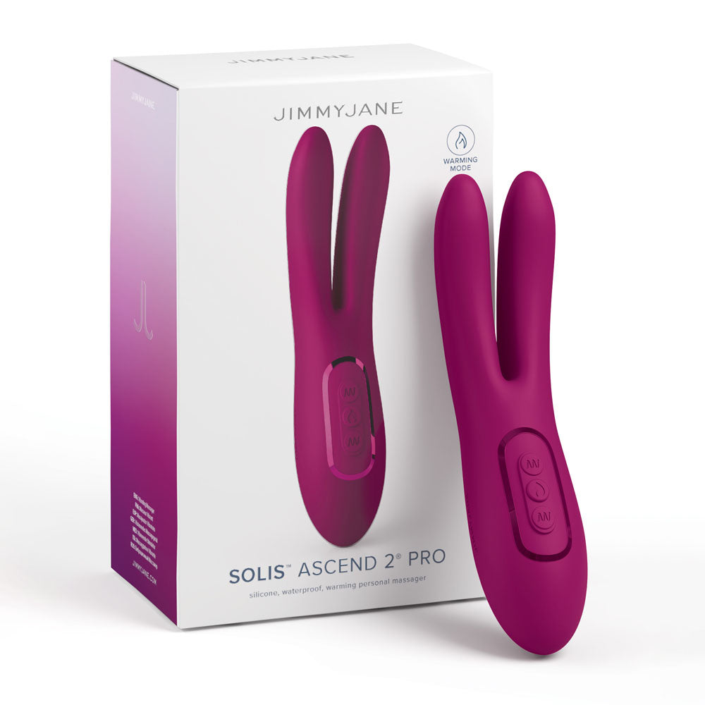JimmyJane Solis Ascend 2 PRO - Purple 16 cm Dual Tip Stimulator