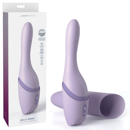 JimmyJane Hello Bang - Purple 27 cm Warming & Thrusting Vibrator