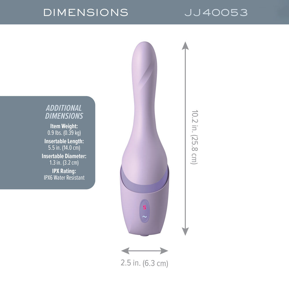 JimmyJane Hello Bang - Purple 27 cm Warming & Thrusting Vibrator