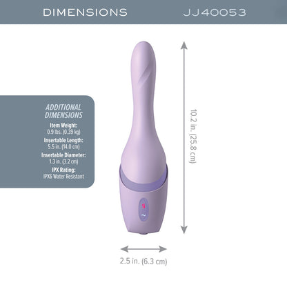 JimmyJane Hello Bang - Purple 27 cm Warming & Thrusting Vibrator