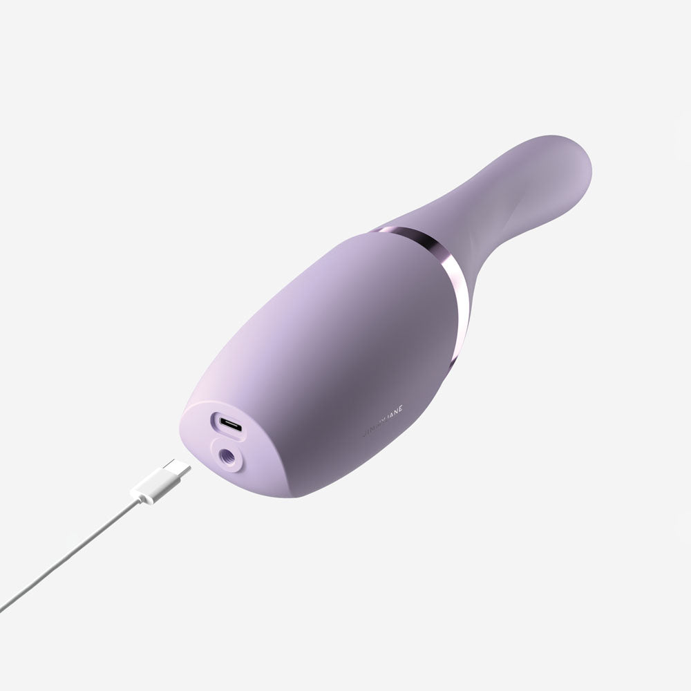 JimmyJane Hello Bang - Purple 27 cm Warming & Thrusting Vibrator