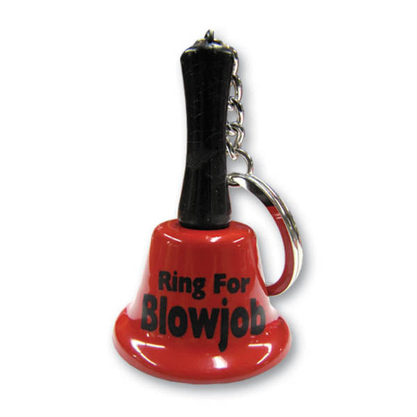 Ring For Blowjob Keychain Bell - Novelty Keychain - Image 1